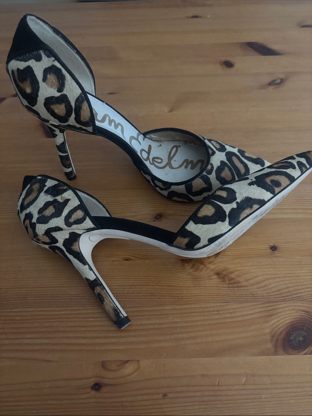 Leopard Print Pointed-Toe Stiletto Heels - Women